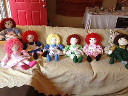 This craft fair was held before the holidays.  These would make great gifts for a little girl!