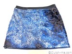 blue sequins skirt