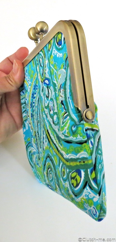 blue green floral clutches sequins