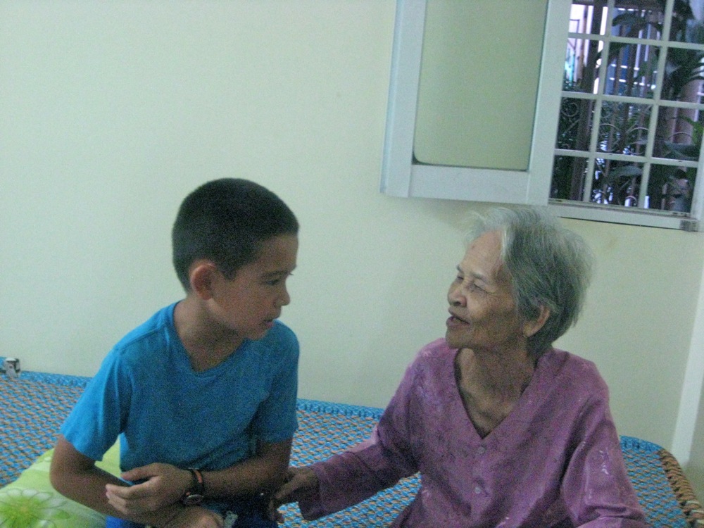 Ethan has an amazing love and connection with older people.