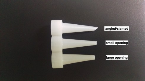 various applicator tips